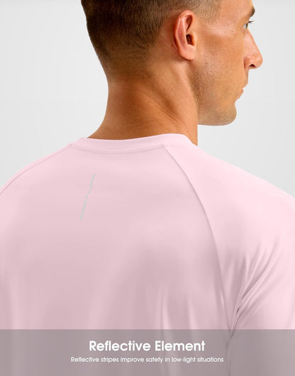 Soothfeel Mens Workout Shirts Quick Dry Athletic Running T-Shirts Short Sleeve Cooling Moisture Wicking Gym Active Tee Tops