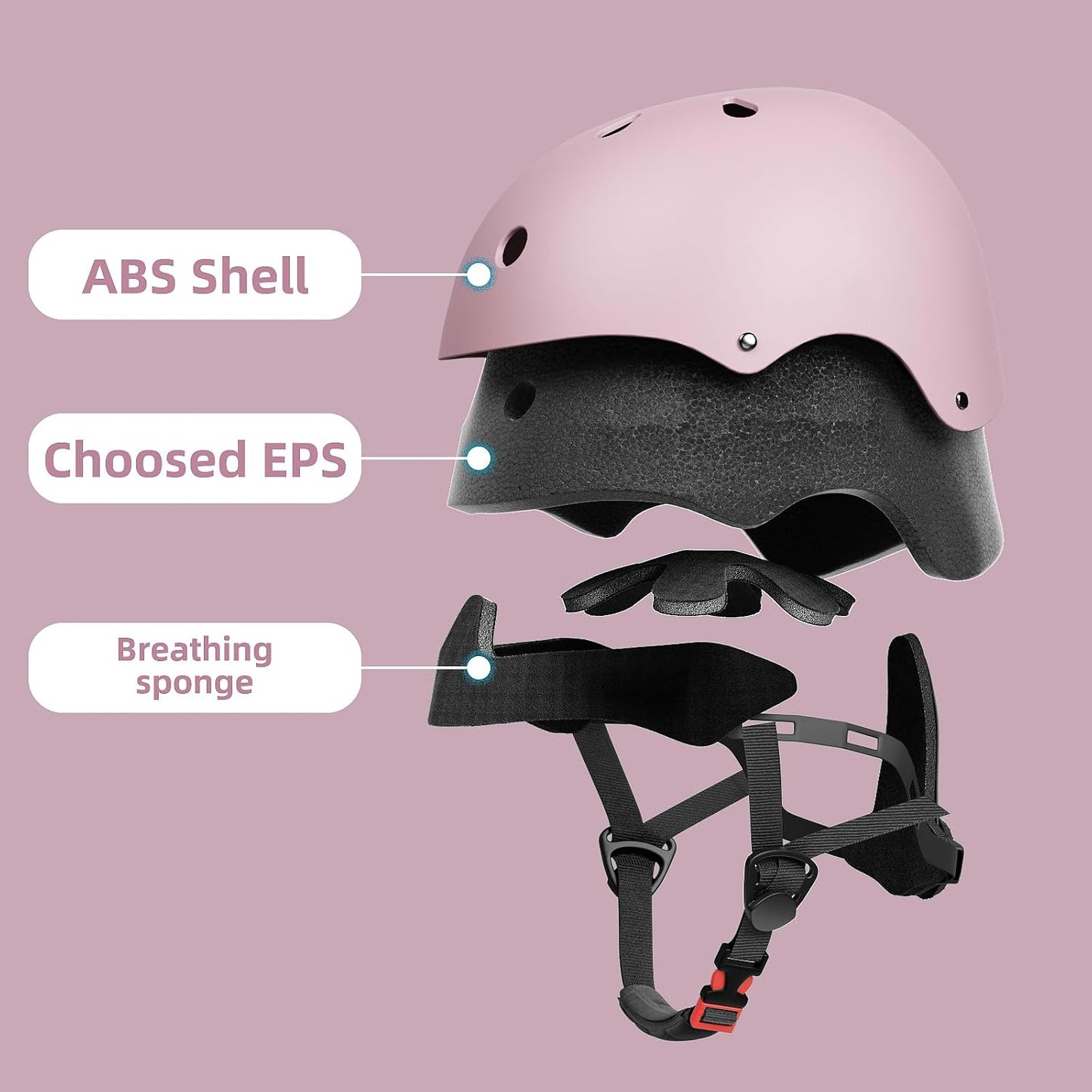 67i Kids Bike Helmet Toddler Helmets for Ages 3-8 Years Old Girls Boys Kid Adjustable Skateboard Bicycle Helmets Multi-Sport Ventilation Skateboarding Cycling Scooter Roller Skate Helmet