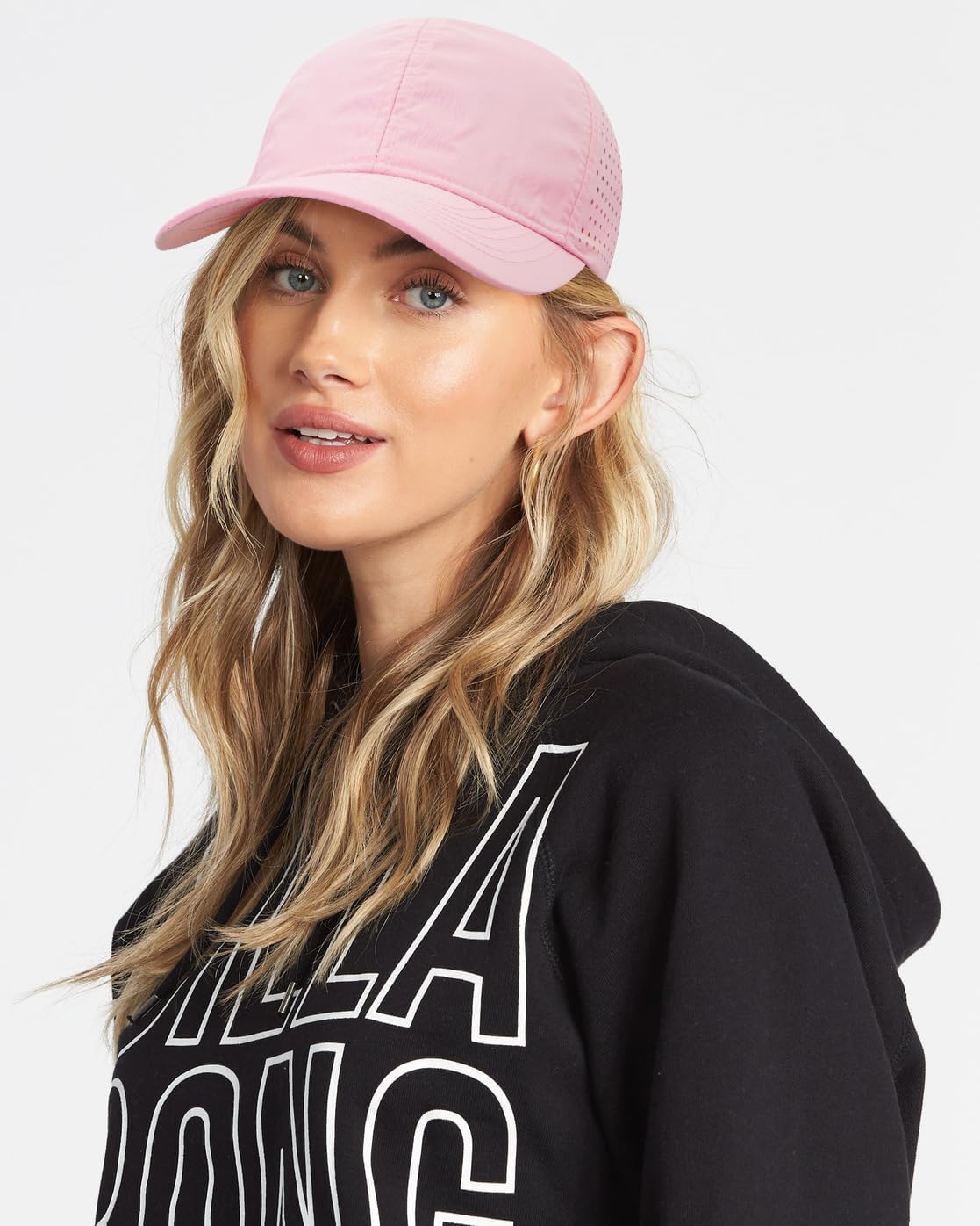 Quick Dry Baseball Cap Curved Brim Hat Laser Cut Mesh-Back Cap