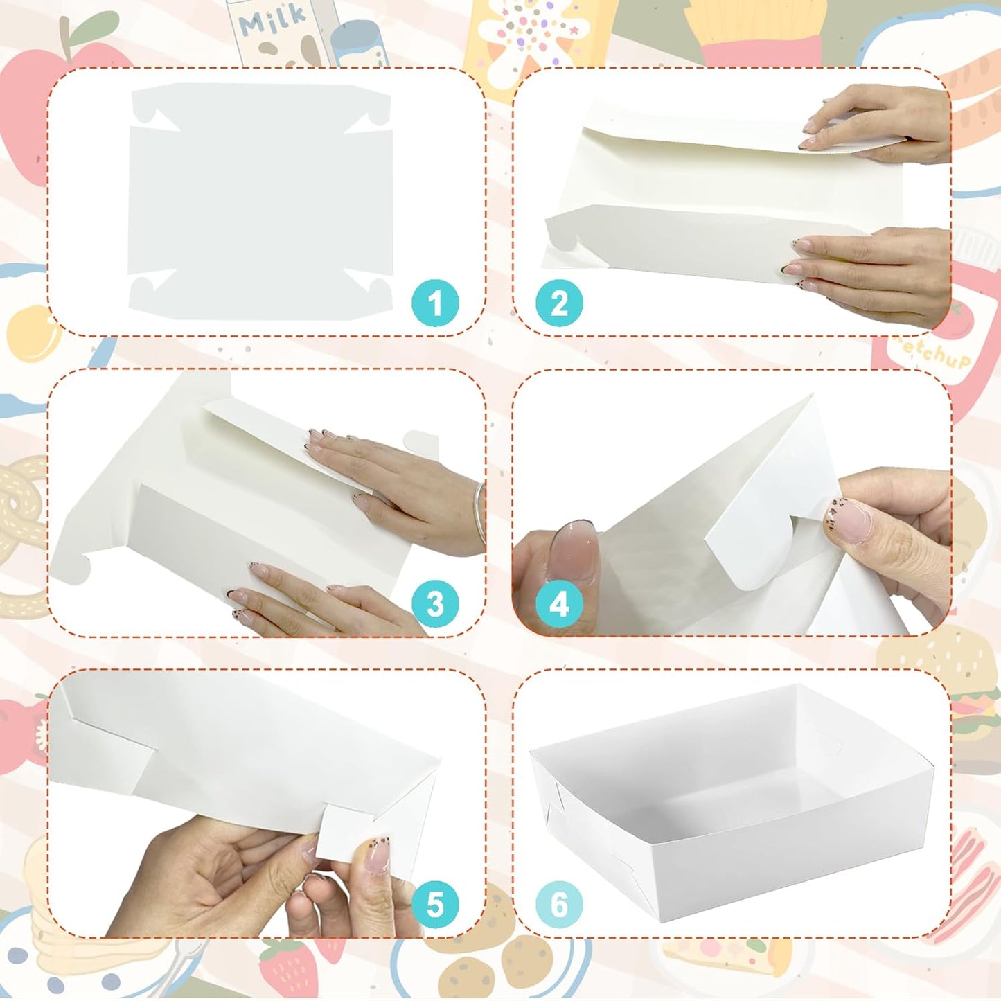 Pink Bow Paper Food Trays - 24Pcs Large Size Coquette Birthday Decorations Kraft Food Boat;Nacho Trays Bow Birthday Party Supplies for Valentines Wedding Baby Shower Party Decoration