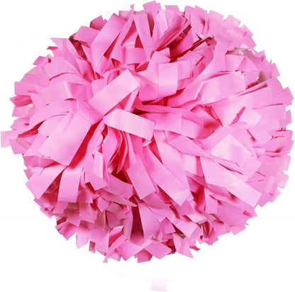 2 Pack 6 Inches Plastic Cheerleading Pom Pom with Baton Handle …