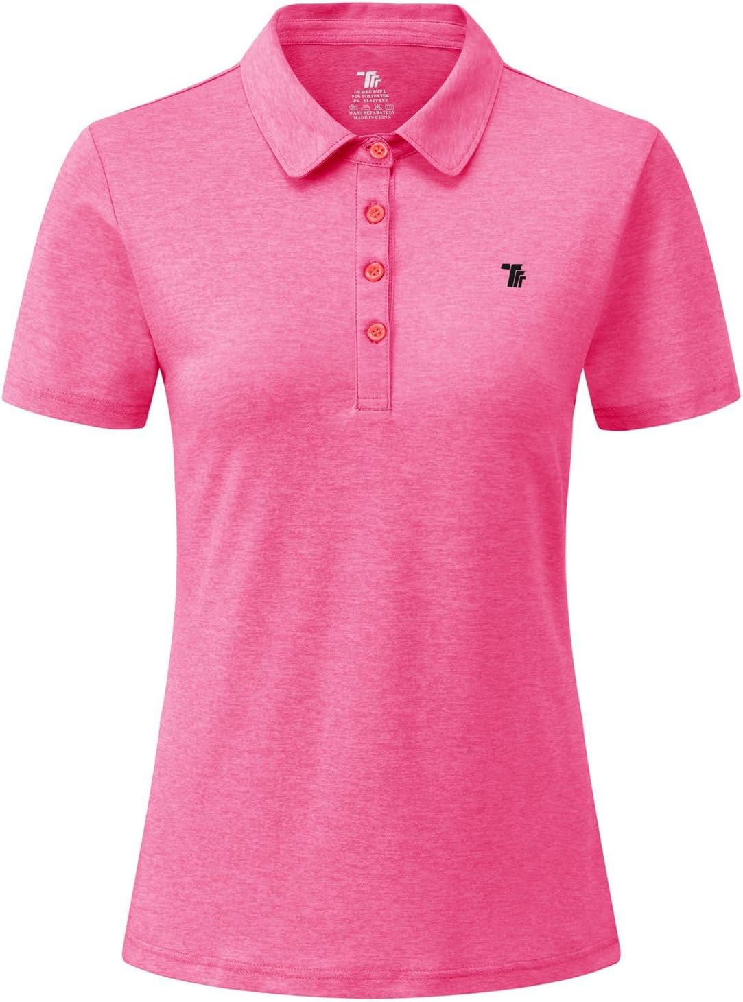 Rdruko Women's Golf Polo Shirts Short Sleeve Dry Fit Moisture Wicking Tennis Sports Casual Collared T Shirts