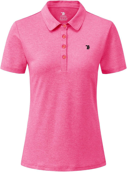 Rdruko Women's Golf Polo Shirts Short Sleeve Dry Fit Moisture Wicking Tennis Sports Casual Collared T Shirts