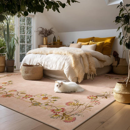 Area Rugs 9x12 Living Room: Washable Bedroom Rug Non Slip Soft Large Carpet