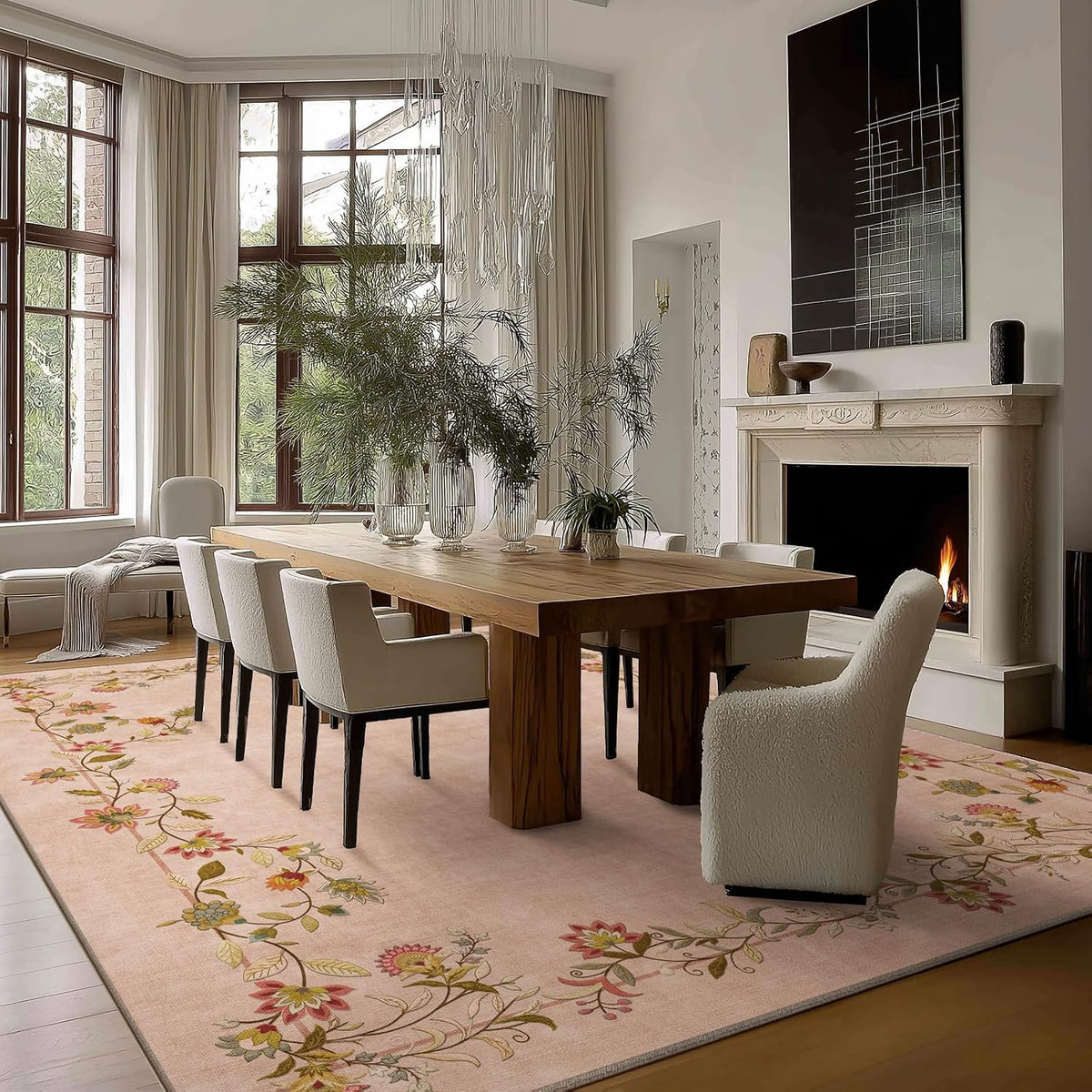 Area Rugs 9x12 Living Room: Washable Bedroom Rug Non Slip Soft Large Carpet