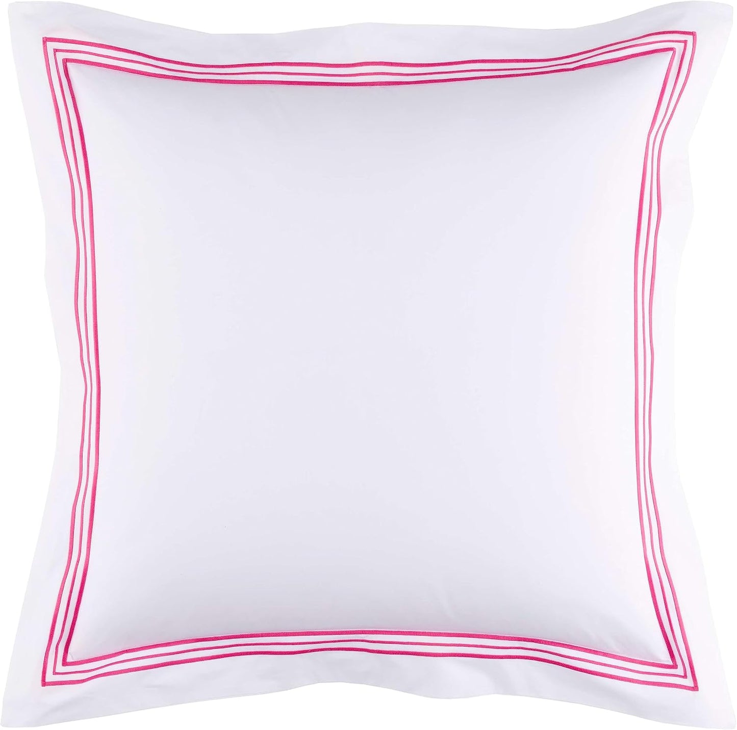Pine Cone Hill Trio Fuchsia Duvet Sham, Standard Size, Pink Stripe Pattern