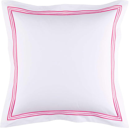 Pine Cone Hill Trio Fuchsia Duvet Sham, Standard Size, Pink Stripe Pattern