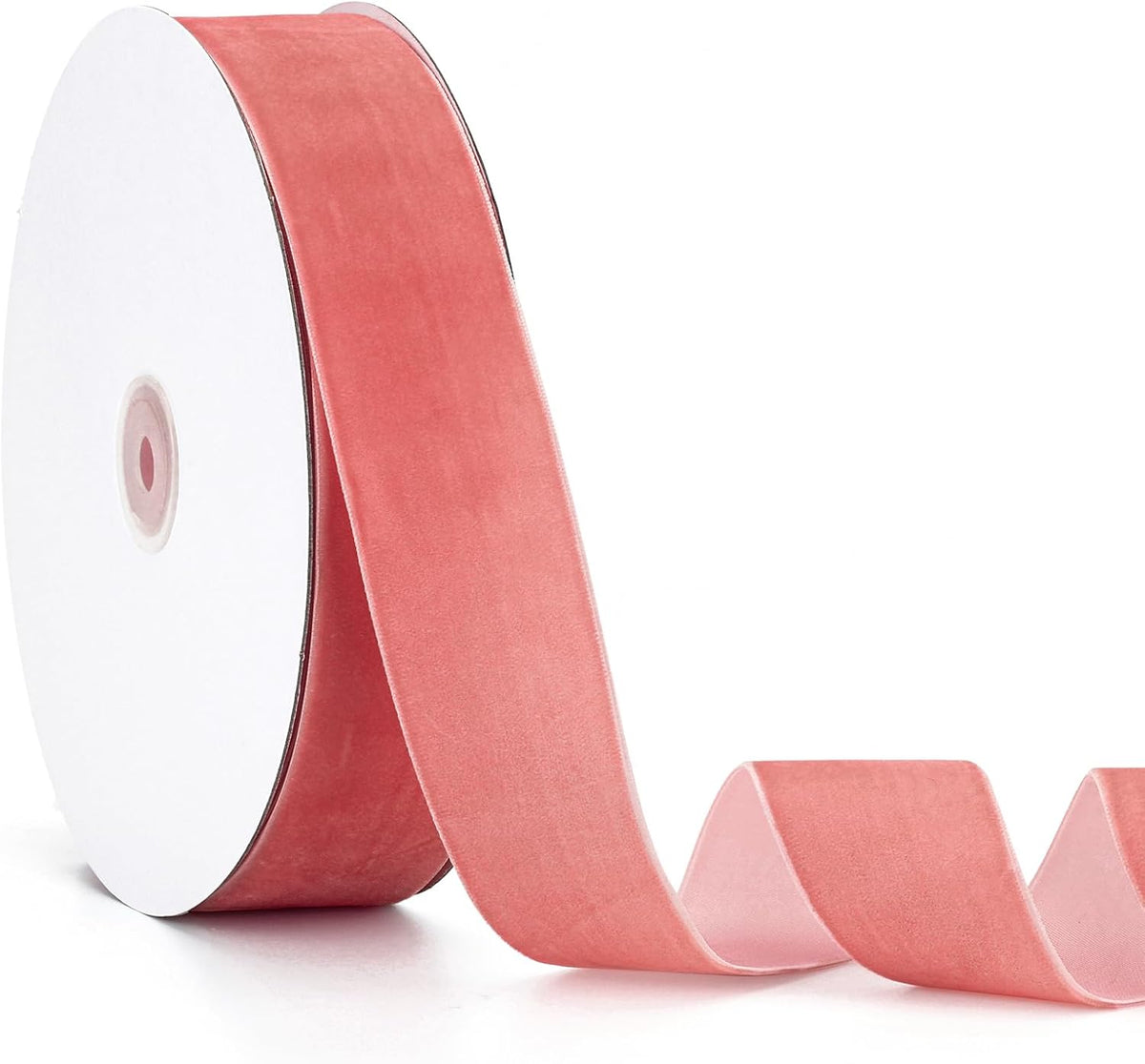 Velvet Ribbon Peach, 2 Inch x 20Yd, Perfect for Christmas Gift Wrapping,Floral Bouquets, Home Decor, Party DIY Decorations (2" x 20Yd Peach)