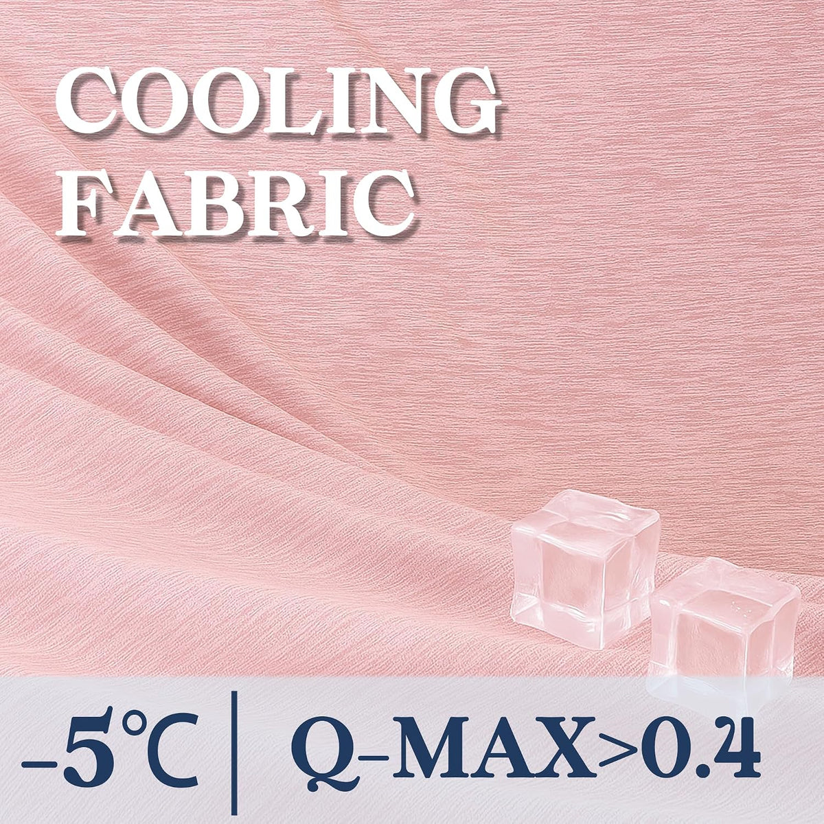 Cooling Blanket King Size, Pink Summer Blanket for Hot Sleeper and Night Sweats, Lightweight Soft Q-Max>0.4 Arc-Chill Cool Blanket
