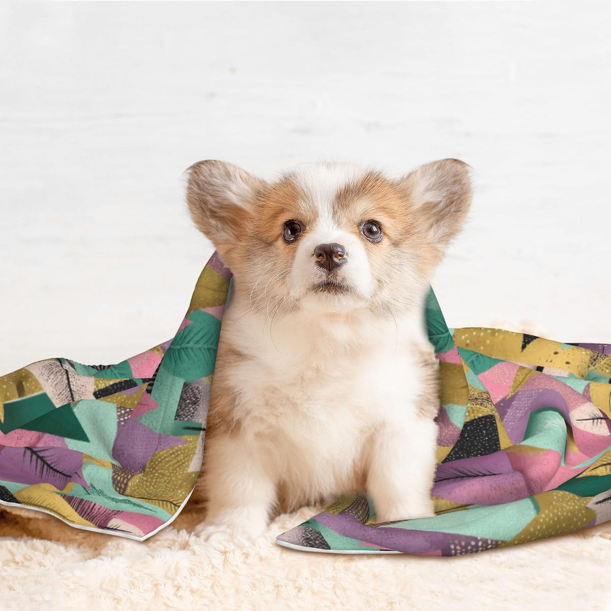 Waterproof Dog Blanket Soft Pet Blanket for Puppy Cat, Fleece Cat Throw Blankets for Furniture Bed Couch Sofa Reversible - Pastel Christmas Trees On Pink 3