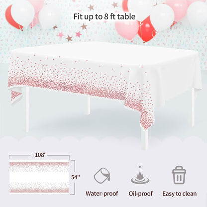 Pack of 11 Cake Stand Set of Cupcake Stand, Tray & Table Cloth (Pink)