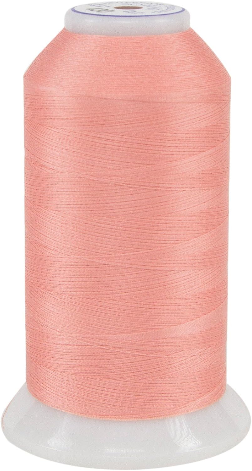 So Fine 3-Ply 50 Weight Polyester Sewing Thread Cone - 3280 Yards (Peach Tart))
