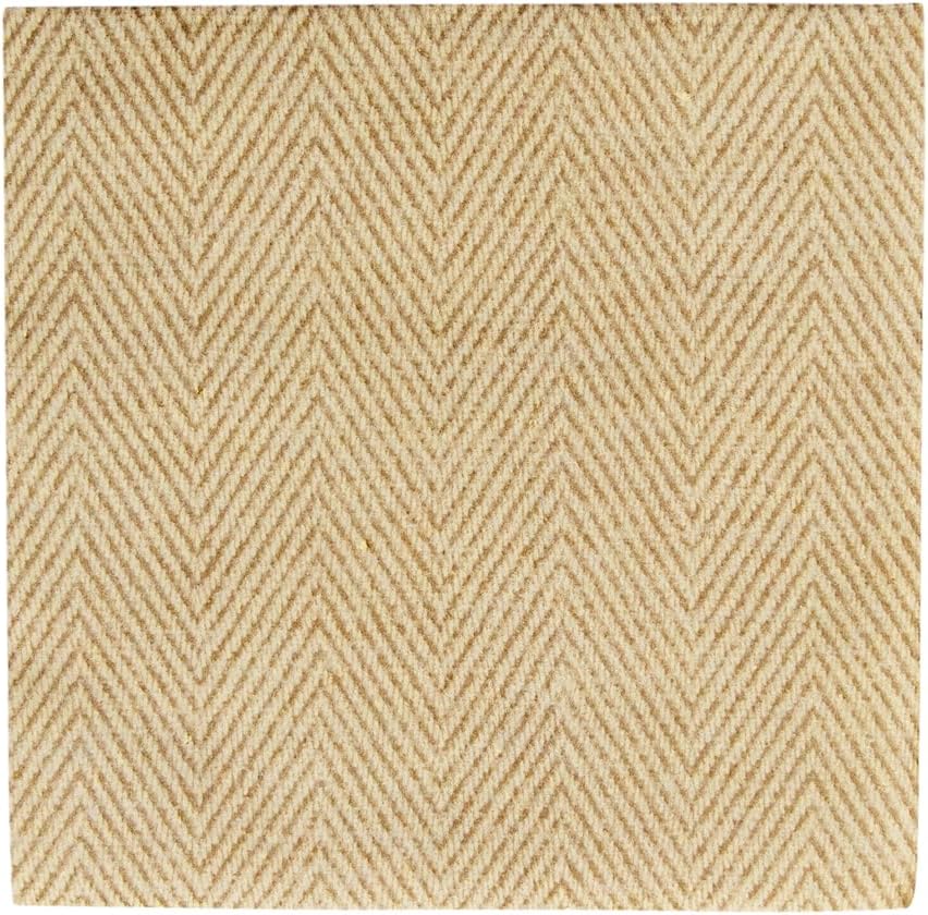 Caspari Natural Jute Paper Linen Cocktail Napkins, Two Packs of 15