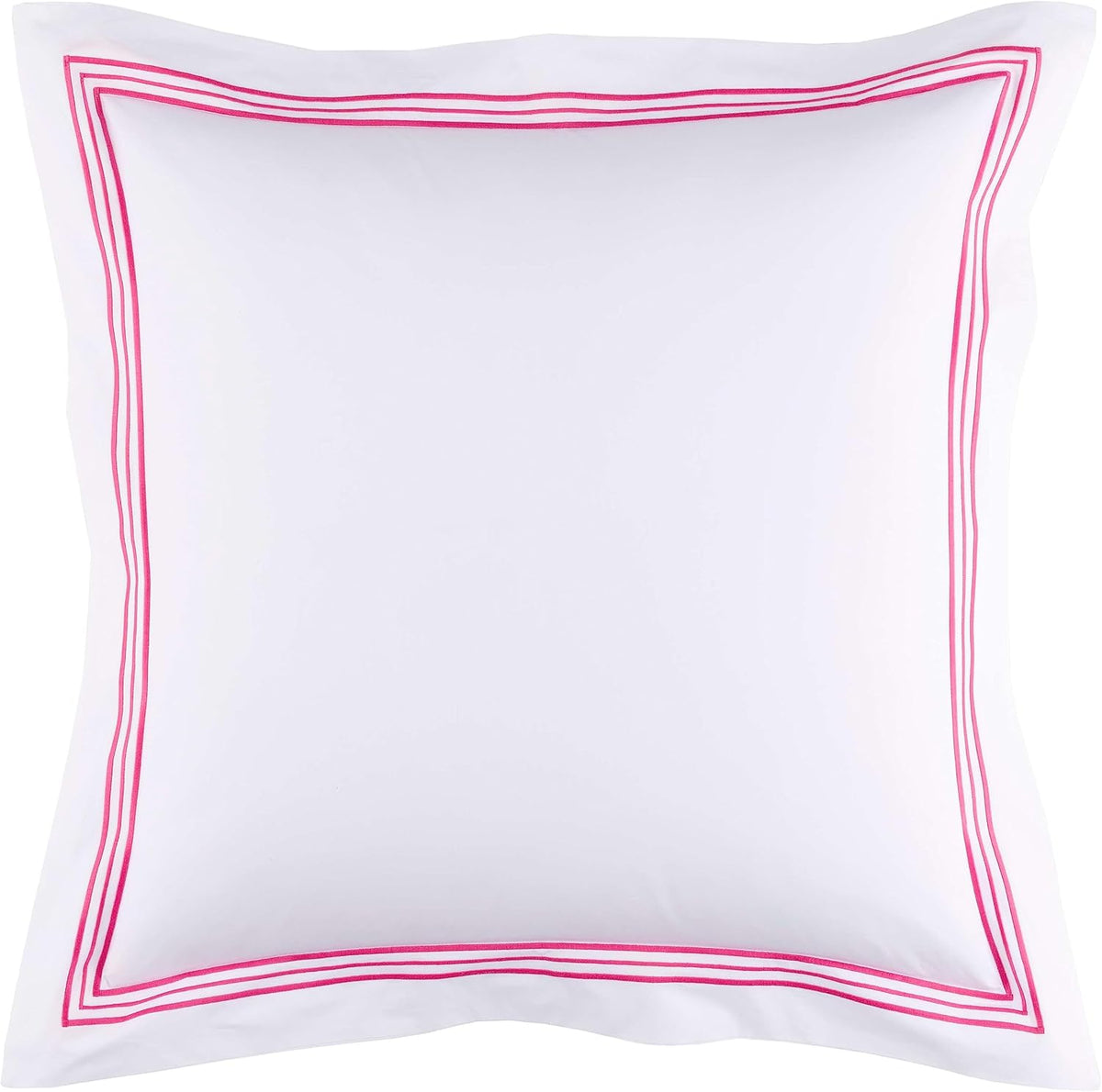 Trio Fuchsia Stripe Percale Cotton Duvet Sham, Standard