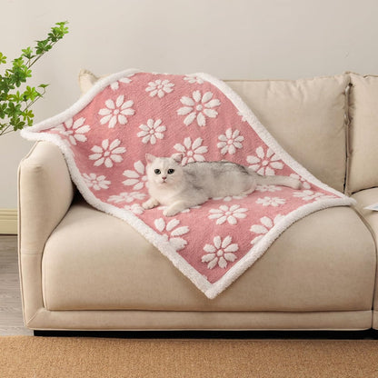 Cute Waterproof Blanket for Dog Puppy Cat, 30"x40", Pink
