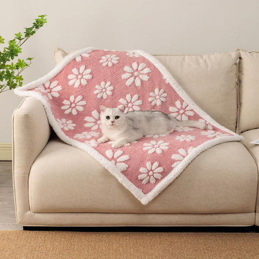 Cute Waterproof Blanket for Dog Puppy Cat, 30"x40", Pink