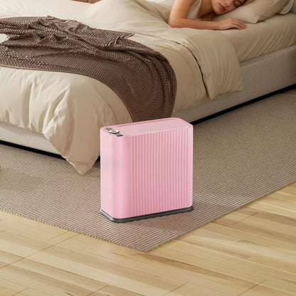 Bathroom Trash Can with Lid 13 Liter/ 3.5 Gallon Pink Trash Can with Pop-Up Lid Bedroom Trash Can Small Garbage Can with 150 Counts Trash Bags for Small Bathroom Bedroom Office