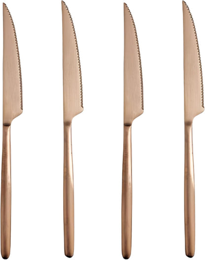 Steak Knife 4-Piece Flatware Set, 18/10 Stainless Steel