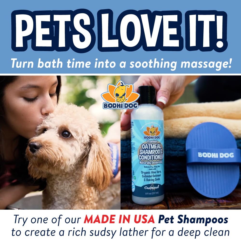 Bodhi Dog Shampoo Brush - Pet Grooming & Bath Supplies for Dogs and Cats - Bath Brush for Long & Short Hair - Premium Scrubber for Shower, Showerhead, Sprayer & Bathing (Two Pack, Pink)