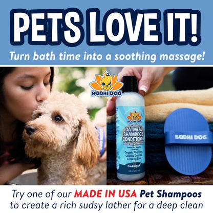Bodhi Dog Shampoo Brush - Pet Grooming & Bath Supplies for Dogs and Cats - Bath Brush for Long & Short Hair - Premium Scrubber for Shower, Showerhead, Sprayer & Bathing (Two Pack, Pink)