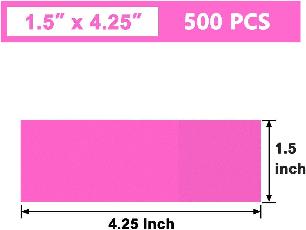 Self-Adhesive Napkin Bands, Pack of 500, Pink