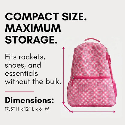 Tennis Racket Backpack for Women – Lightweight Tennis Bag Stores 2 Rackets, Balls, and Sports Gear – Backpack