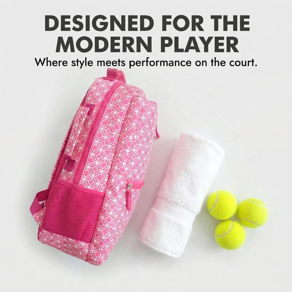 Tennis Racket Backpack for Women – Lightweight Tennis Bag Stores 2 Rackets, Balls, and Sports Gear – Backpack