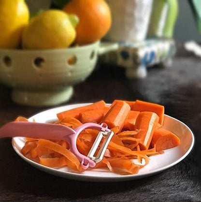 Fruit & Vegetable No-Rust, Ultra-Sharp Ceramic Y-Peeler