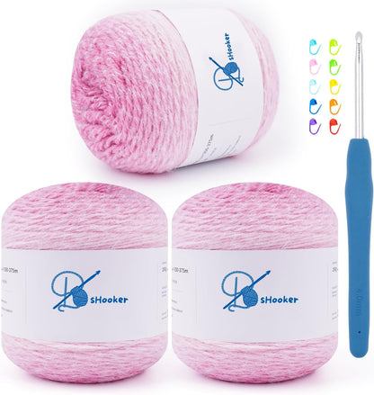 Yarn for Crocheting,Gradient Cake Crochet Yarns for Knitting,3 Pack