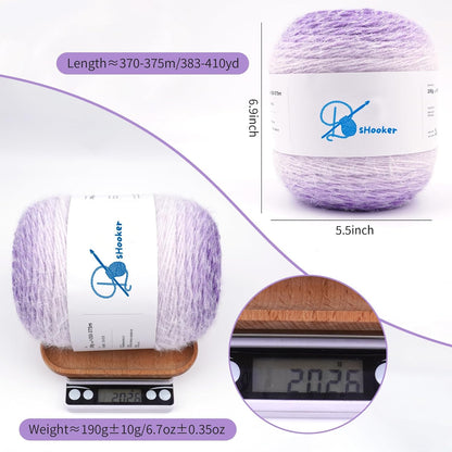 Yarn for Crocheting,Gradient Cake Crochet Yarns for Knitting,3 Pack