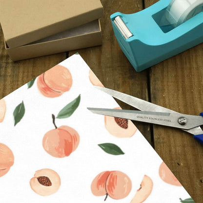 2 Rolls Birthday Wrapping Paper Roll - Cute Peaches Pattern Design Gift Wrap Perfect for Weddings, Brides, Holidays, Baby Showers - 58 x 22.8 inches