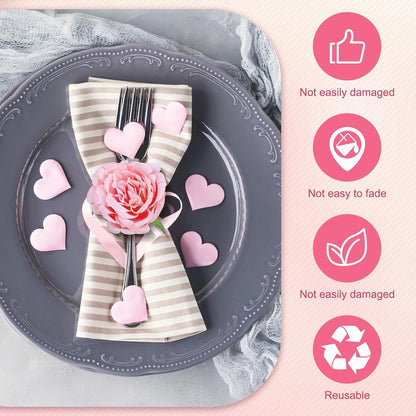 24 Pcs Flower Napkin Rings Peony Floral Handmade Napkin Holder Rings Handicraft Holder for Table Decorations Wedding Holiday Banquet Luncheons Birthday Party Picnics Supplies(Pink)