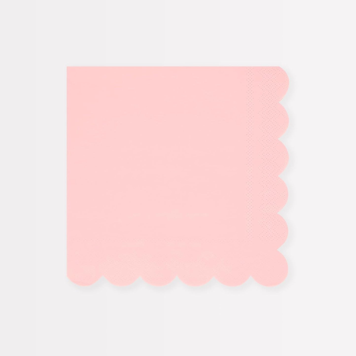 Meri Meri Disposable Paper Napkins (Pack of 16), Scalloped Edge, 2 Sizes, 10 Colors, Party Napkins