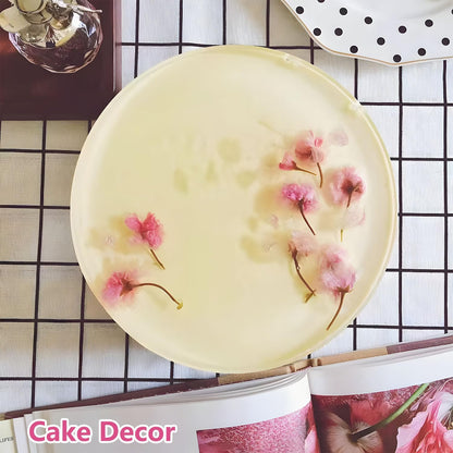 48 Pcs Mix Natural Dried Pressed Cherry Blossoms for Floral Cake Decorating, Cocktail Garnish, Resin Jewelry Making, DIY Art Crafts (Pink Sakura)