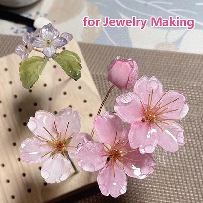 48 Pcs Mix Natural Dried Pressed Cherry Blossoms for Floral Cake Decorating, Cocktail Garnish, Resin Jewelry Making, DIY Art Crafts (Pink Sakura)