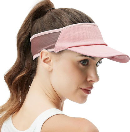 Sports Sun Visor for Women Men, Summer Cooling Stretchy Visors Hats