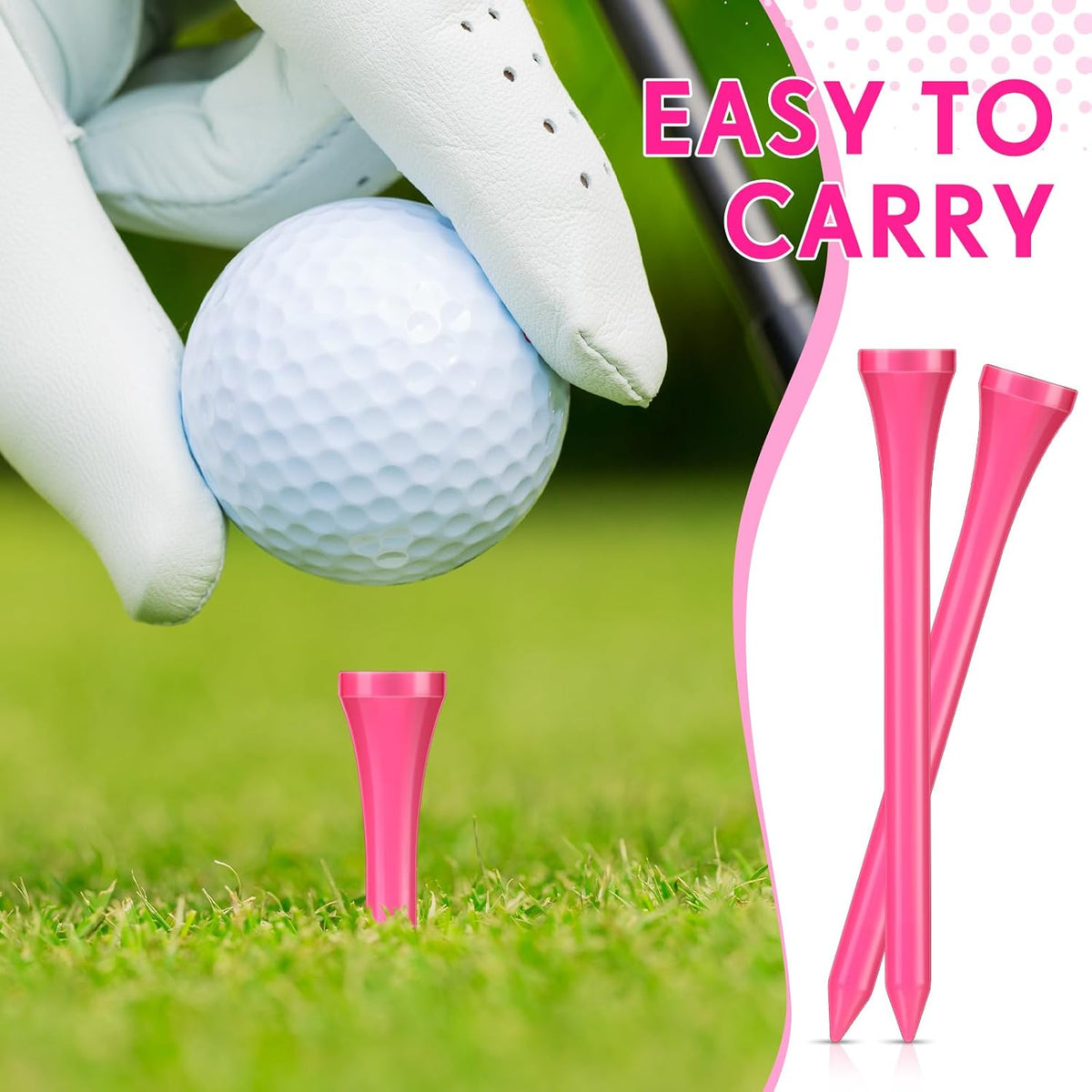 200 Pcs Golf Tees Bamboo Golf Tees for Women
