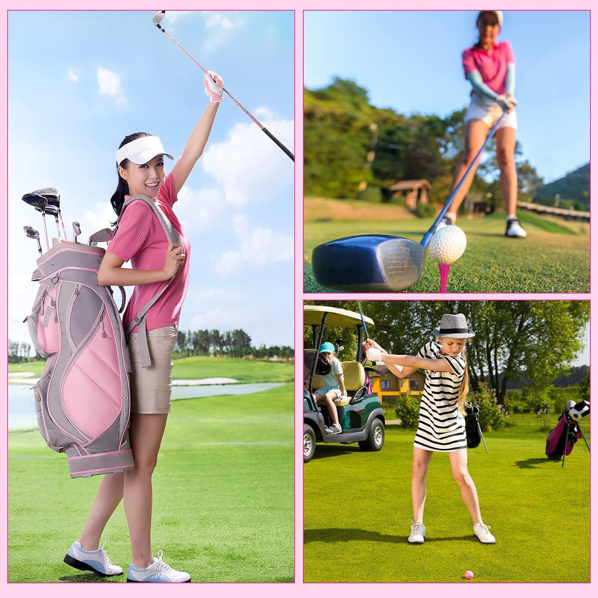 200 Pcs Golf Tees Bamboo Golf Tees for Women