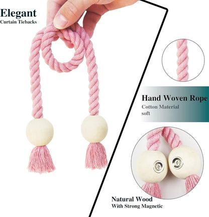 Magnetic Curtain Tiebacks Decorative Tie Back Drapes Holdbacks Nieffeiy