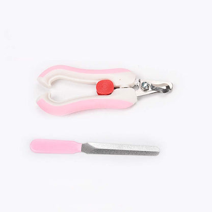 Bird Nail Clippers with Grinding Nail Scissors Tool Pet Parrot Claw Care (Pink,L)