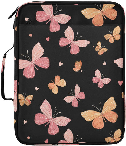 Simple Pastel Pink Peach Expandable Filing Folder Trapper Keeper Binder for School Student Office