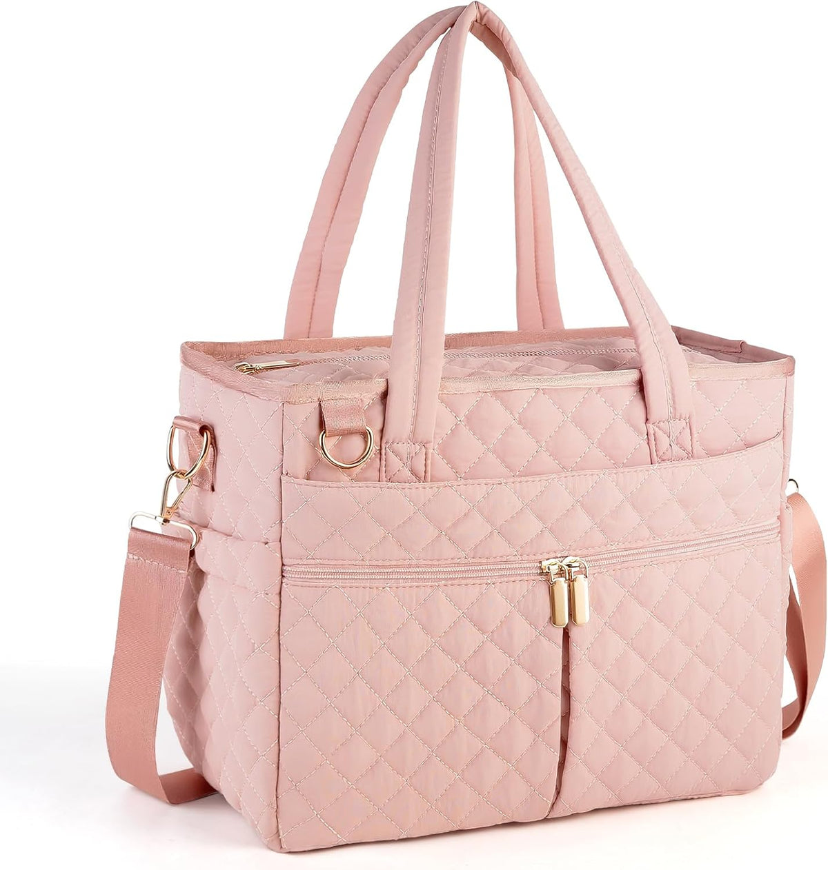 Large Lunch Box for Women, Insulated Lunch Bag for Work, Pink