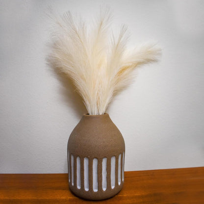 12Pcs Faux Pampas Grass,21"/55cm Fluffy Fake Pampas Grass Decor Tall Artificial Pampas Grass for Living Room Party Wall Vase Wedding Decoration,Pink