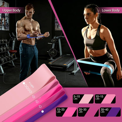 Resistance Bands for Working Out, 5 Levels Exercise Bands Set