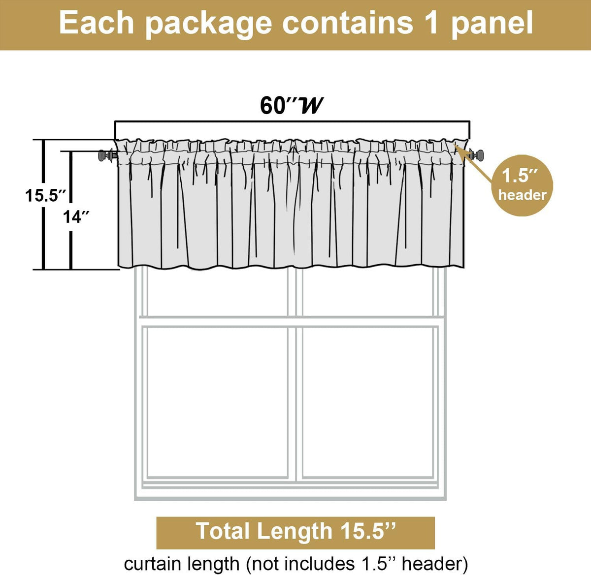 Blush Pink Valances for Windows 1 Piece, Faux Linen Textured Kitchen Curtains, Short Curtain with Dual Rod Pocket, Window Valance Small Curtain for Bedroom Basement Laundry, 60" W x 14" L
