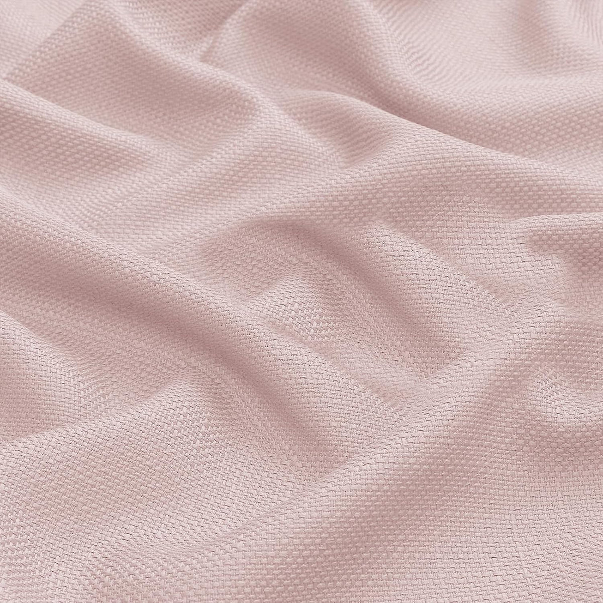 Blush Pink Valances for Windows 1 Piece, Faux Linen Textured Kitchen Curtains, Short Curtain with Dual Rod Pocket, Window Valance Small Curtain for Bedroom Basement Laundry, 60" W x 14" L