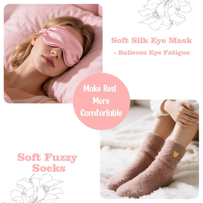 Pink Birthday Care Package for Women Teen Girls, Get Well Soon Spa Gift Baskets for Women, Womens Relaxation Self Care Thinking of You Gifts Box for Mom Sister Friends Her