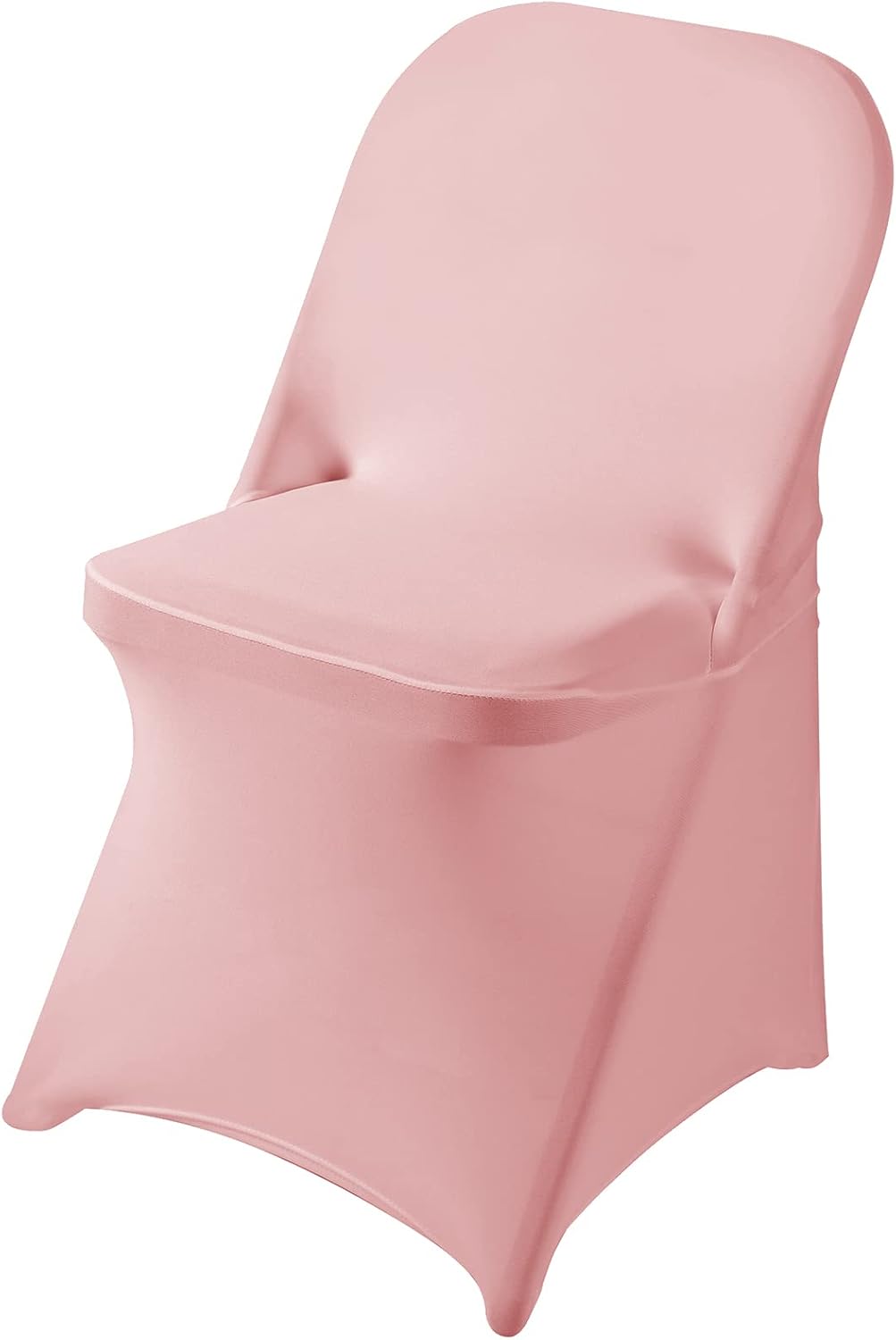 20 Pack Dusty Pink Spandex Folding Chair Covers in Stretch Washable Fabric for Wedding, Party,Holidays,Celebration and Other Special Events