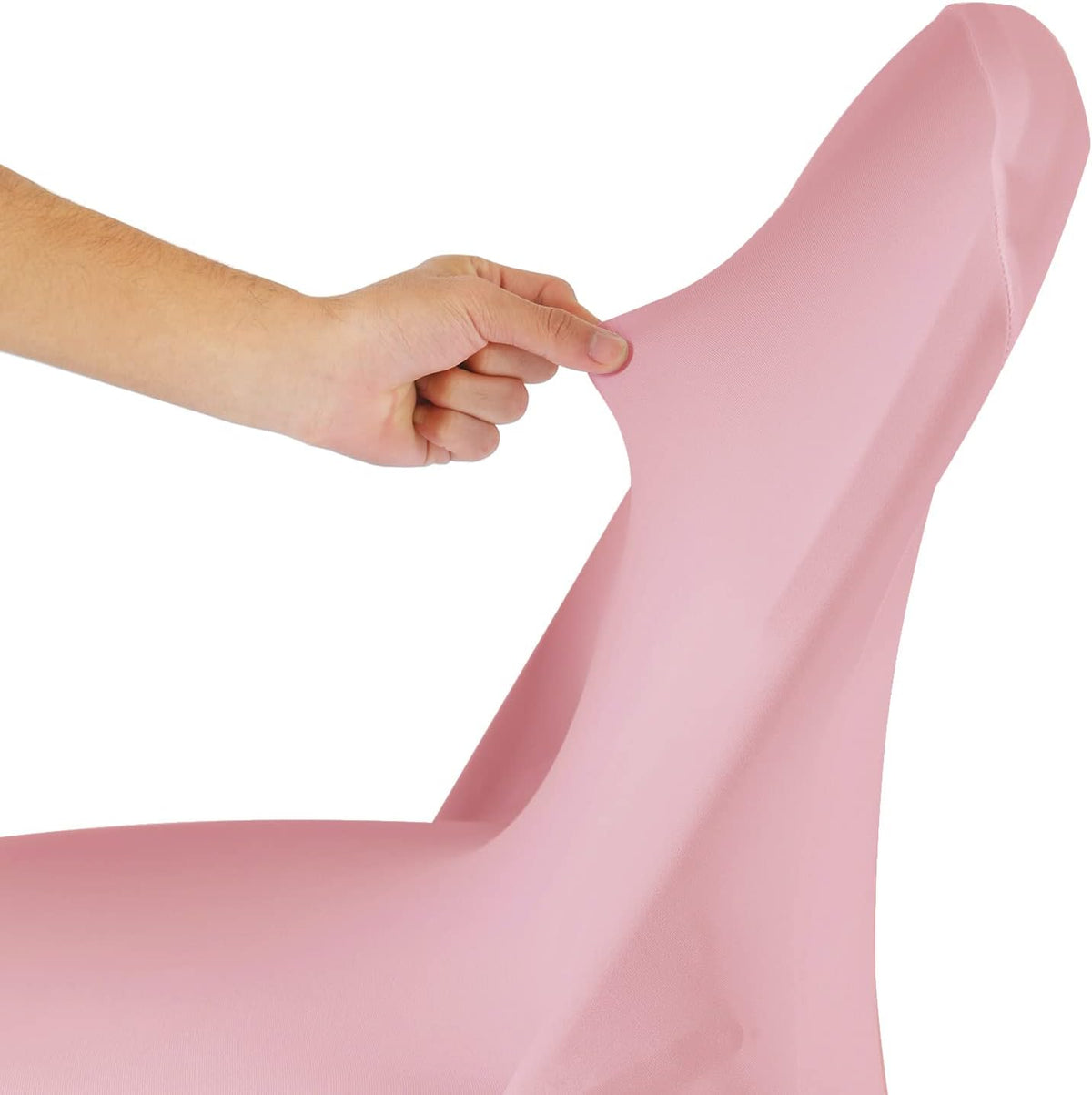 20 Pack Dusty Pink Spandex Folding Chair Covers in Stretch Washable Fabric for Wedding, Party,Holidays,Celebration and Other Special Events
