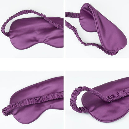 1 Pack Sleep Mask, Silk Eye Mask with Elastic Strap, Blindfold, Soft Silk Sleeping Mask for Girls, Women, Men (Pink)